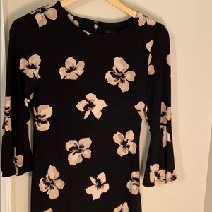 Black floral dress